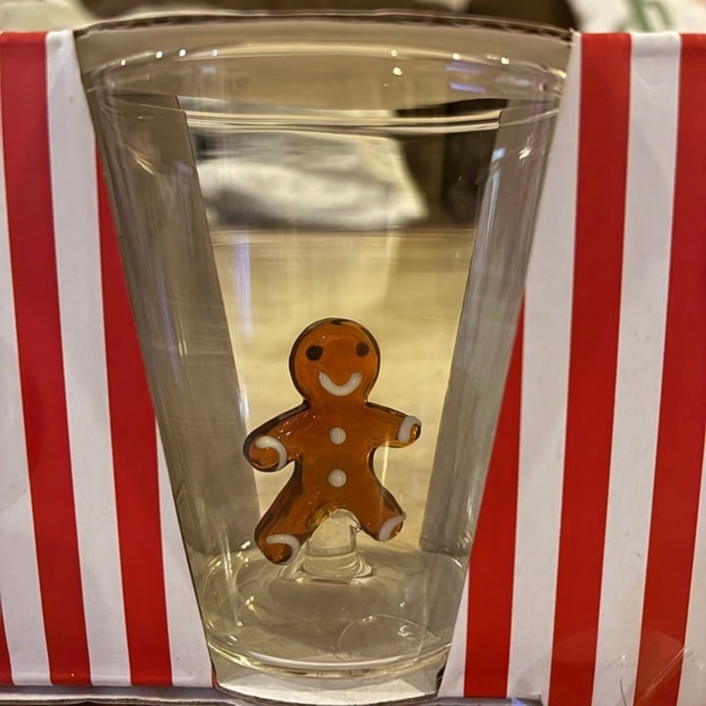 Set of 4 Christmas Holiday Icon Shot Glasses Festive 3D Glass Figurine Barware - Picture 3 of 6